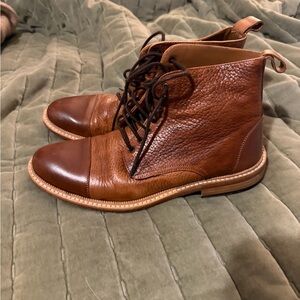 Taft Two-Tone Brown Leather Chukka Boots
